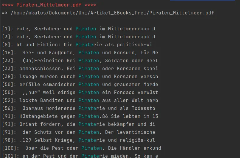 Textsammlung mit Python und Meilisearch durchsuchbar machen