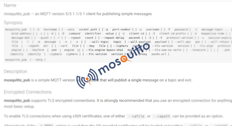 Encrypted MQTT from and to a Mosquitto Server
